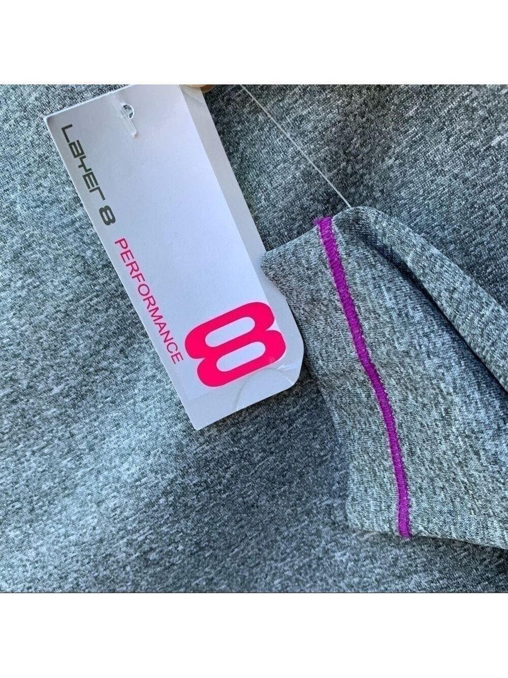LAYER 8 Long Sleeve Top Jersey Sport Quick Dry Base Layer - Picture 3 of 6